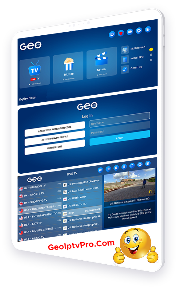 GeoIptvPro Mobile Image