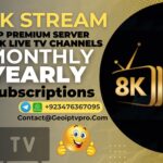 8K Stream IPTV Service Monthly Yearly Prices